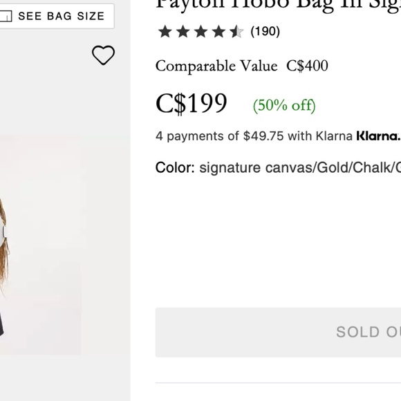 Coach Peyton Hobo Purse - Picture 5 of 5